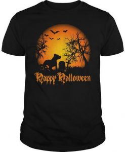 Pitbull Dog Halloween T-Shirt EL01