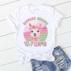 Pretty Llama Watercolor T-Shirt EL01