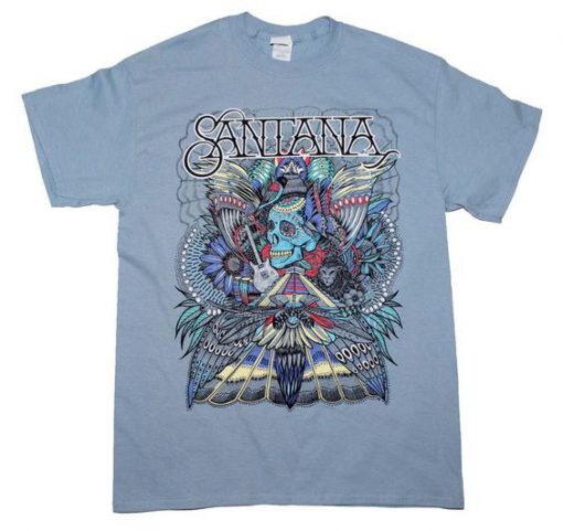 Santana Folk Skull T-Shirt EL01