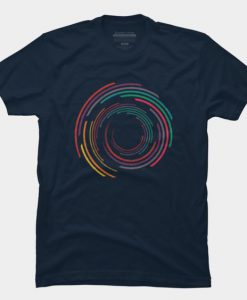 Shop Vintage Circle Rainbow Tshirt EC01