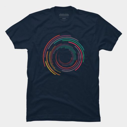 Shop Vintage Circle Rainbow Tshirt EC01