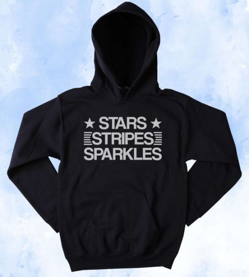 Stars Stripes Sparklers Hoodie EL01