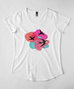 Swallows and Clouds T-Shirt GT01