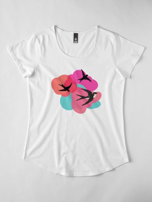 Swallows and Clouds T-Shirt GT01