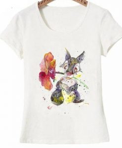 Watercolor Flowers Design T-Shirt EL01