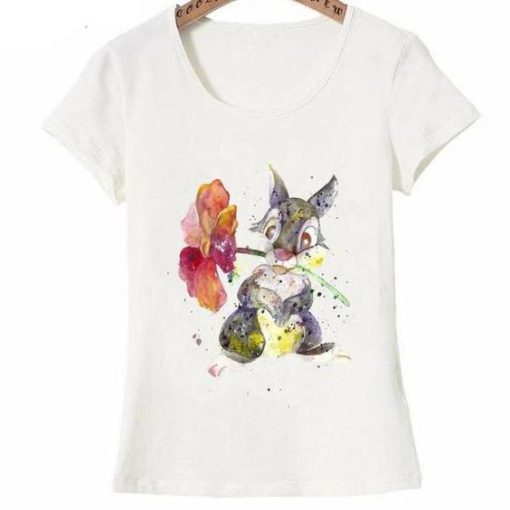 Watercolor Flowers Design T-Shirt EL01