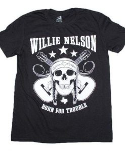 Willie Nelson Skull T-Shirt EL01