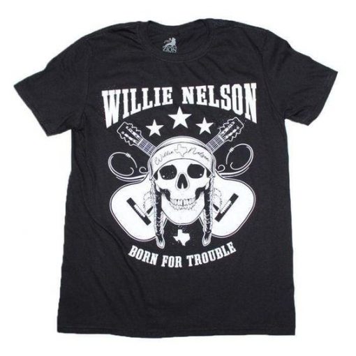 Willie Nelson Skull T-Shirt EL01