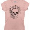 Women Floral Skull T-Shirt EL01