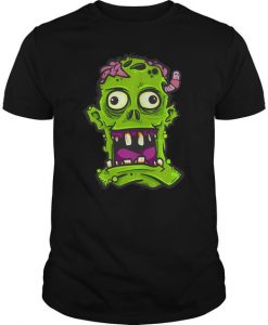 Zombie Face Halloween T-Shirt EL01