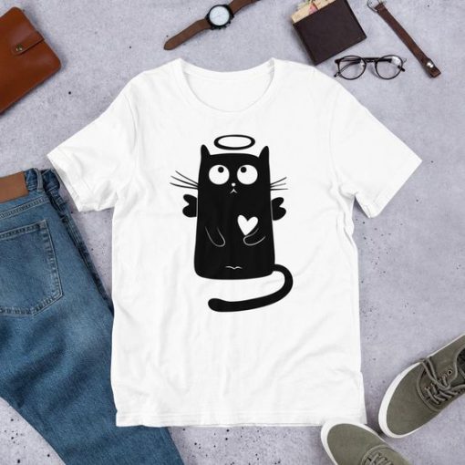 Angel Cat T Shirt SR01