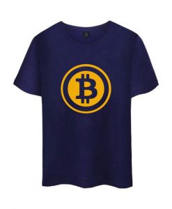 Bitcoin Logo Cotton Tee shirt EC01