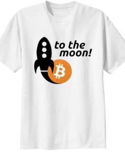 Bitcoin to the moon Men Tshirt EC01
