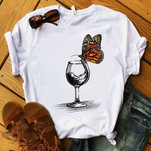 Butterfly On the Glass T Shirt SR01