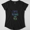 Cats Books And Tea T-Shirt SN01