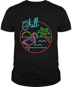 Chill Flamingo Funny T-Shirt EL01