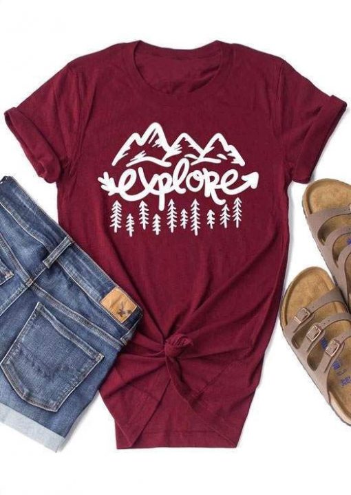 Explore Mountain Summer T-Shirt EL01