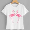 Flamingo Print T-Shirt EL01