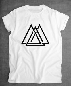 Geometric Triangle T-shirt ZK01