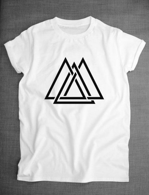 Geometric Triangle T-shirt ZK01