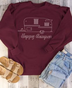 Happy Camper Crewneck Sweatshirt EL01