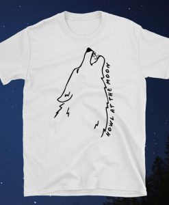 Howl at the Moon Wolf T-Shirt ZK01