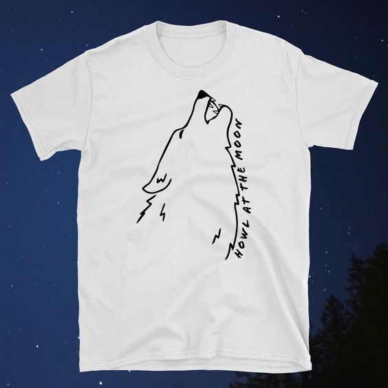 Howl at the Moon Wolf T-Shirt ZK01