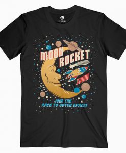 Moon Rocket Vintage T-Shirt EL01