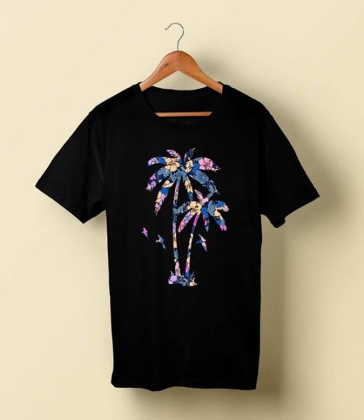 Palm Tree Beach Tropical T-Shirt EL01