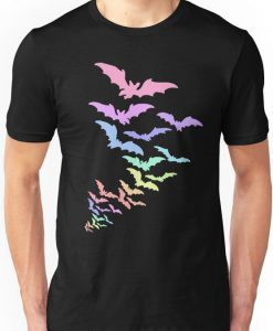 Pastel Bats Unisex T-Shirt EL01