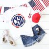 Patriotic Monogrammed T-Shirt SR01