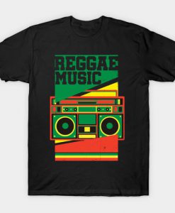 Reggae Music Old Boombox T-Shirt EL01