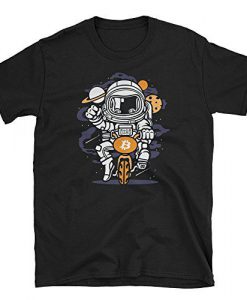 Ride Bitcoin to The Moon Tshirt EC01