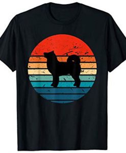 Shiba Inu Dog T-Shirt Retro EL01