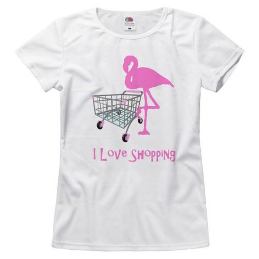 Shopping Pink Flamingo T-Shirt EL01