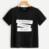 Slogan Print T-Shirt EL01