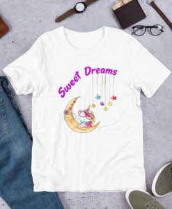 Sweet Dreams Cat Unicorn T-Shirt SR01