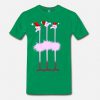 Three Christmas Flamingo T-Shirt EL01