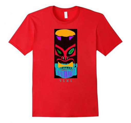 Tiki Bar Island Totem Tropical T-Shirt EL01