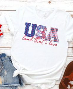 USA Land That I Love T-shirt SR01