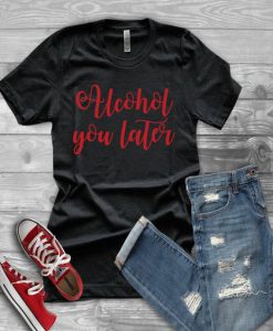 Alcohol you letter Baseball T-Shirt DV01