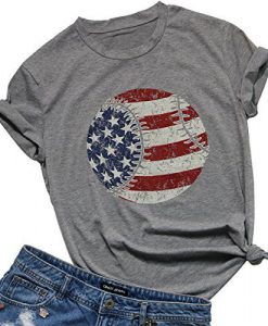 American Flag Baseball T-Shirt DV01