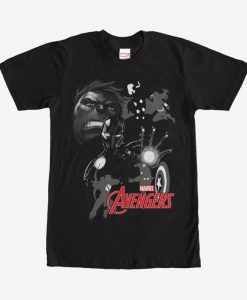 Avengers Grayscale T-Shirt SR01