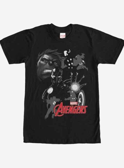 Avengers Grayscale T-Shirt SR01