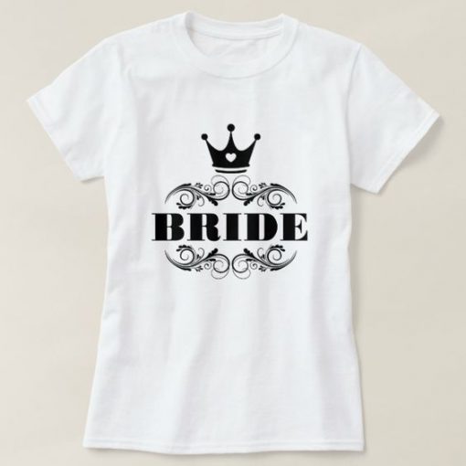 Bride Black On T-Shirt EL01