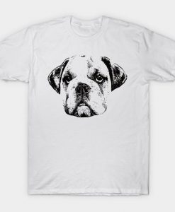 Bulldog Face T Shirt SR01