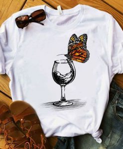 Butterfly On The Glass T Shirt SR01