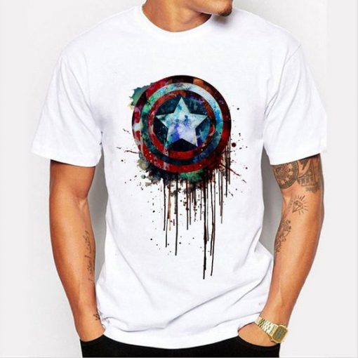 CAPTAIN AMERICA'S SHIELD T-SHIRT KH01