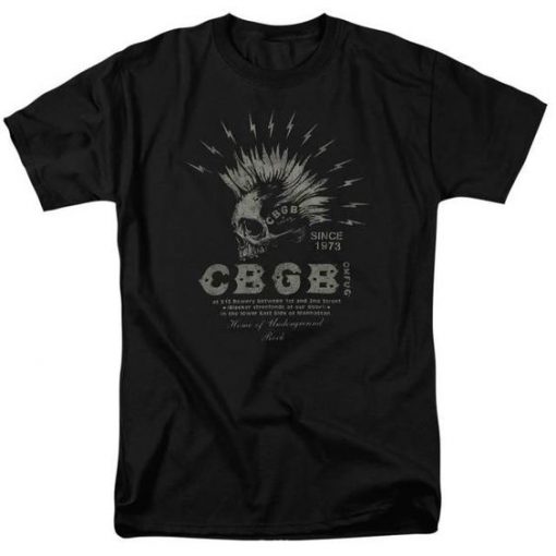 CBGB Electric Skull T-Shirt EL01