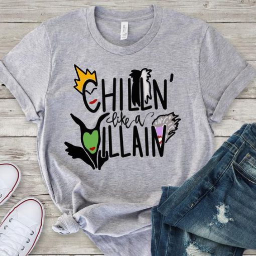 Chillin Like A Villain Basebll T-Shirt DV01